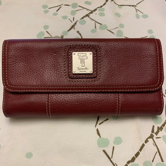 Tignanello Accessories - Tignanello Dark red lady’s Genuine Leather wallet